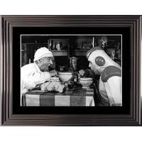 Affiche encadrée Noir et Blanc: La Soupe aux Choux - 50x70 cm (Cadre Glascow)